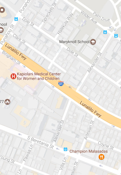 link to street map of Kapiolani Medical Center