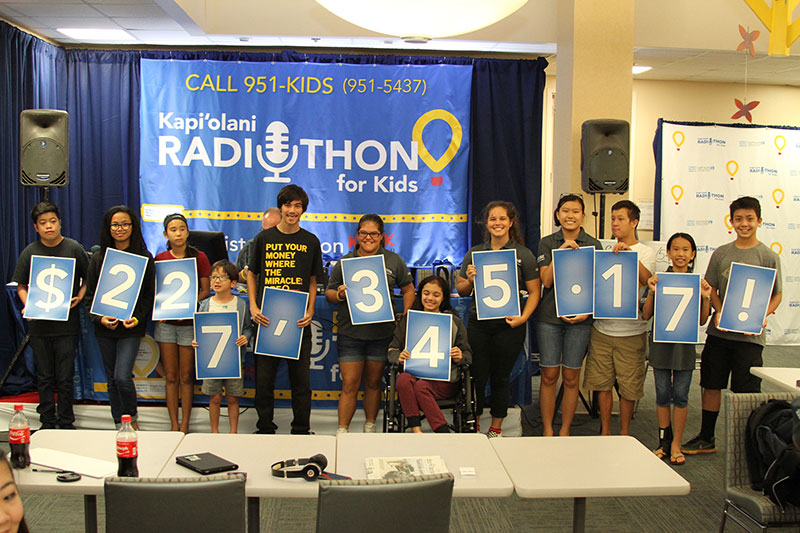 group photo from the 2017 radiothon