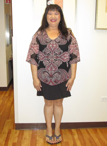 Tressy Chan before joining the Hawaii Pacific Health 360° Weight Management Center at Pali Momi. 