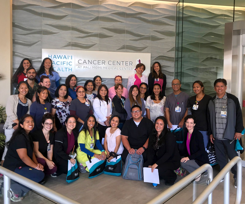 nurses from Pali Momi and Straub gather for annual competency training