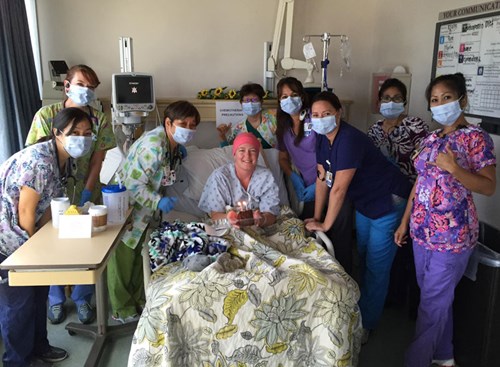 Casey says that the nurses at Pali Momi quickly became an extension of her family.