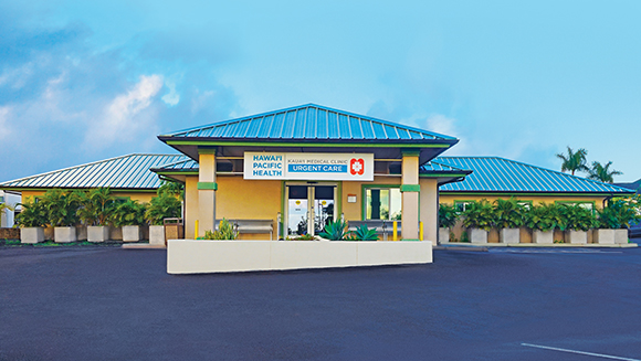 Exterior shot of Kauai Urgent Care building