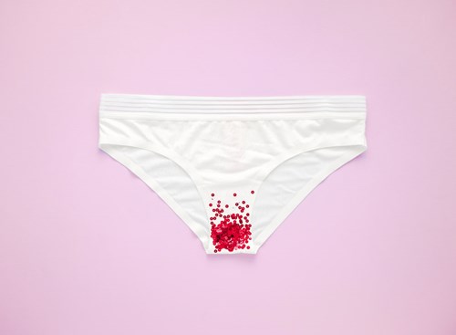 Spotting before or after your period is normal, but if you notice persistant, unusual vaginal discharge accompanied by a smell, irritation or pain, contact your doctor – this could be a sign of infection or other medical issue.