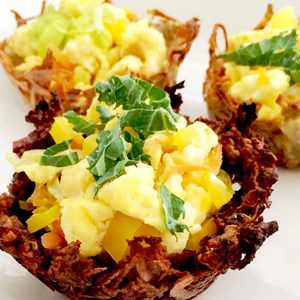 A-tisket, a-tasket, these eggs come in a pretty sweet potato basket! This sweet potato brunch basket is a creative way to introduce kids to new veggies and tastes ...