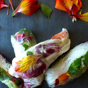 Freshen up your next mealtime spread with these Garden of Eden Spring Rolls.