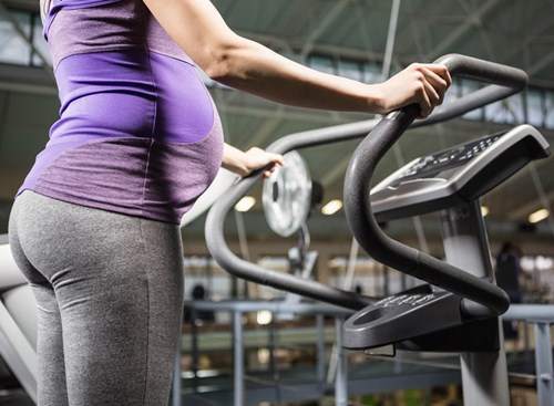 You don't have to give up running during pregnancy. However, keep an eye on heart-rate levels, and stop running immediately and see your doctor if at any time you feel dizzy, short of breath, weak or notice signs of preterm labor.
