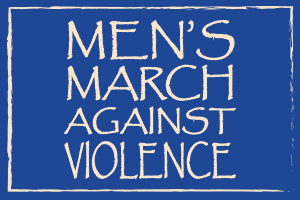 Men's march against violence logo