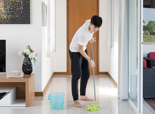 Some people find household tasks, like cleaning or doing the laundry, very therapeutic and consider these 'chores' a form of self-care.