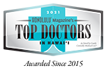 2016 Honolulu Magazine's Top Doctors in Hawaii Award