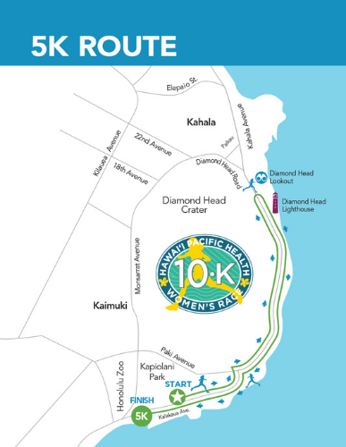 Route Map for 5K Fun Run