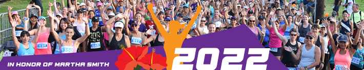 group shot of runners promoting the 2022 Hawaii Pacific Health Virtual Women’s 10K & 5K Fun Run
