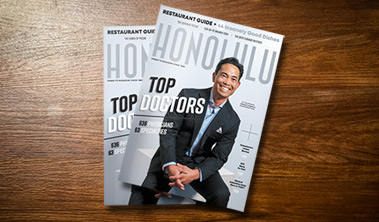 Top Doctors issue of HONOLULU Magazine featuring doctor Cass Nakasone