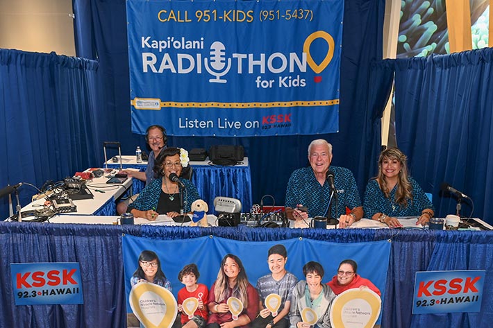the KSSK radio team remote broadcast from Kapiolani medical Center for Women and Children