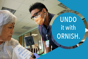 Undo it with Ornish patient having health checkup