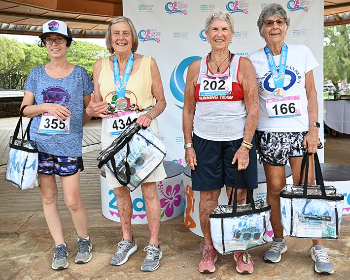 Group of senior women runners.