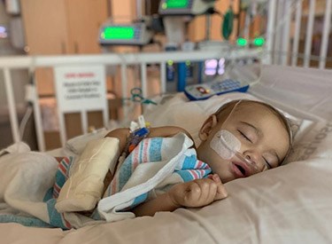 At one point, Akamu was admitted to Kapiolani Medical Center's PICU due to his multiple infections.