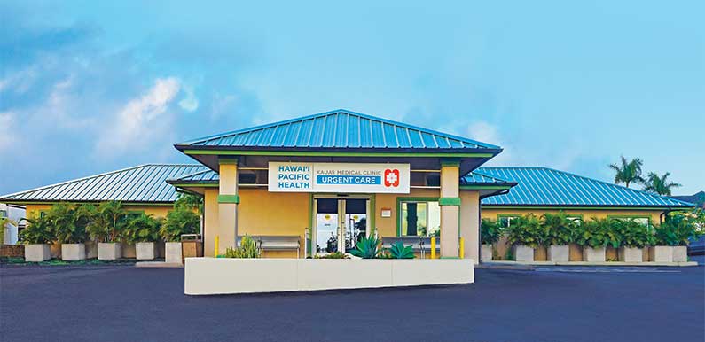 Exterior of Kauai Urgent Care building