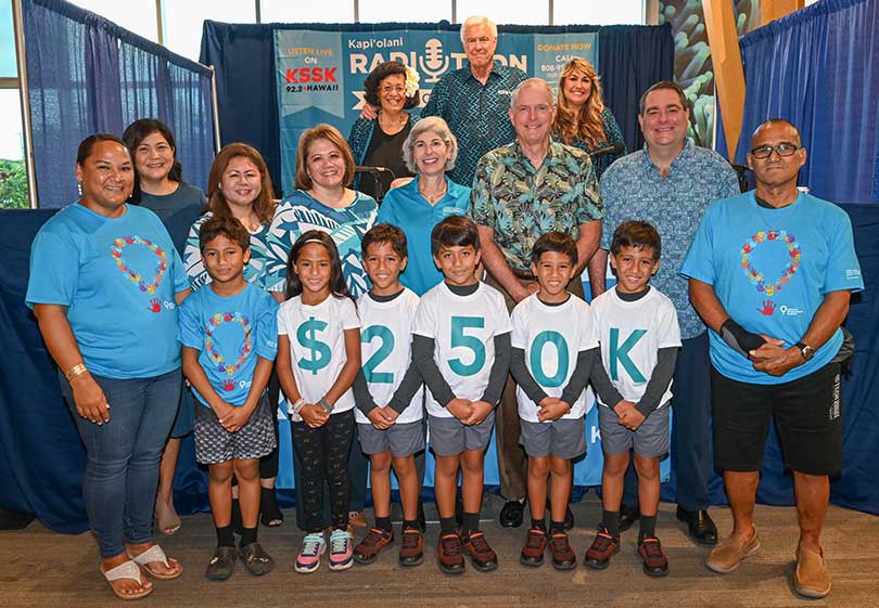 group shot of radiothon supporters