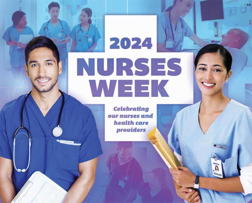 Cover of Nurses Week 2024 newspaper insert.