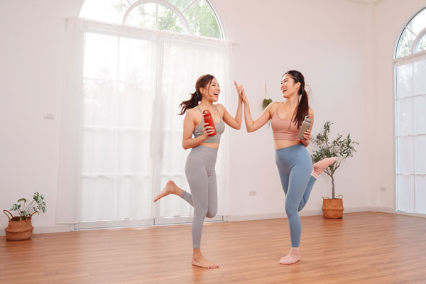For an extra endorphine boost, work out with a friend! You'll be motivated to show up and have someone there to cheer you on through every rep.