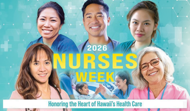 Nurses Week newspaper insert cover with collage of diverse