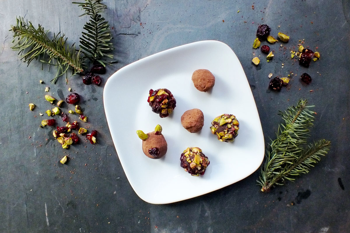 Dark Chocolate Reindeer Truffles