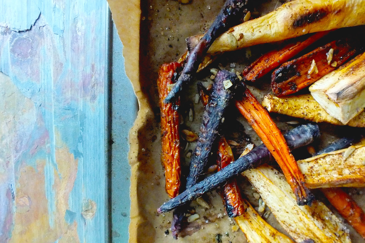 Roasted Spiced Parsnips & Carrots