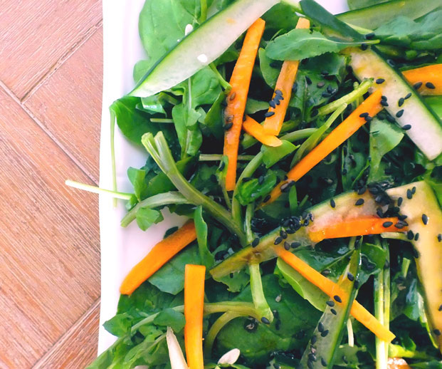 Asian Baby Greens Salad