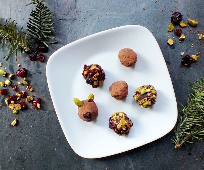 Dark Chocolate Reindeer Truffles