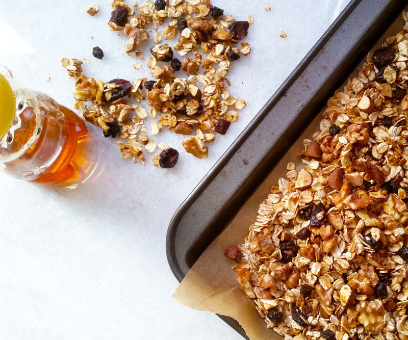 Deliciously Simple Muesli in tray