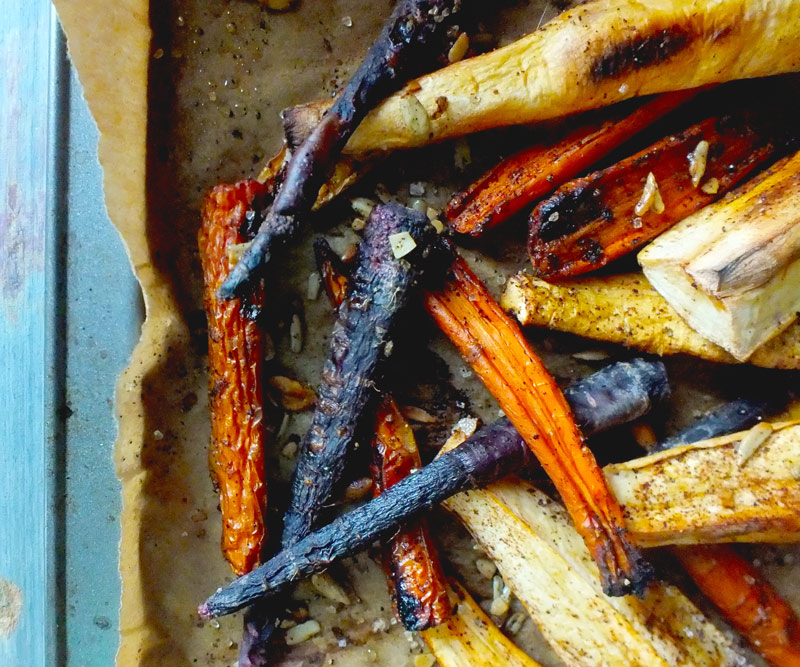 Roasted Spiced Parsnips & Carrots