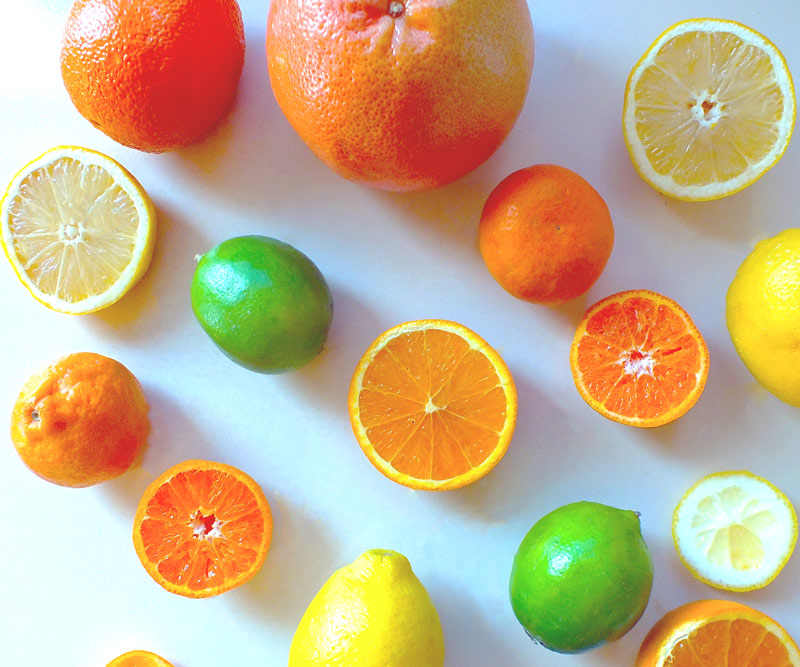 variety of fruits sliced and un-sliced