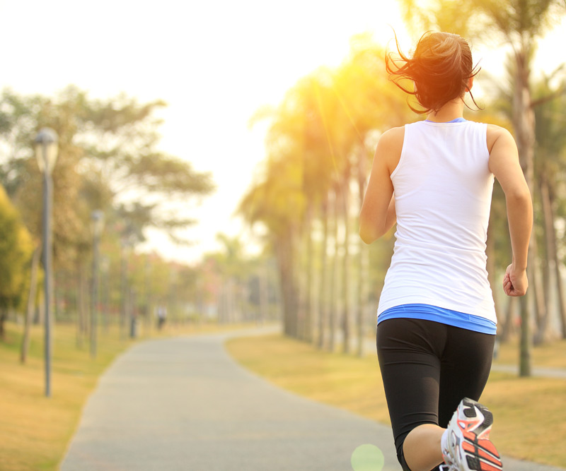 woman running