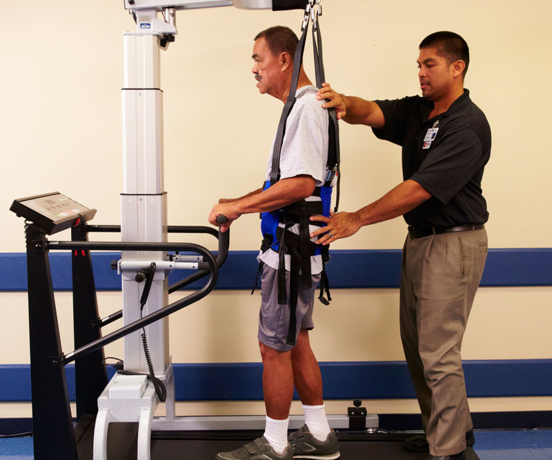 patient getting physical therapy