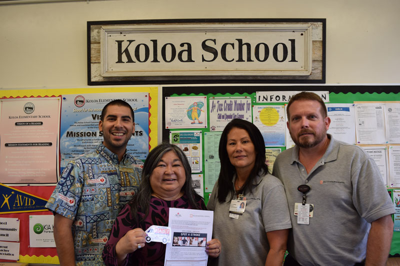 a group of teachers at koloa school