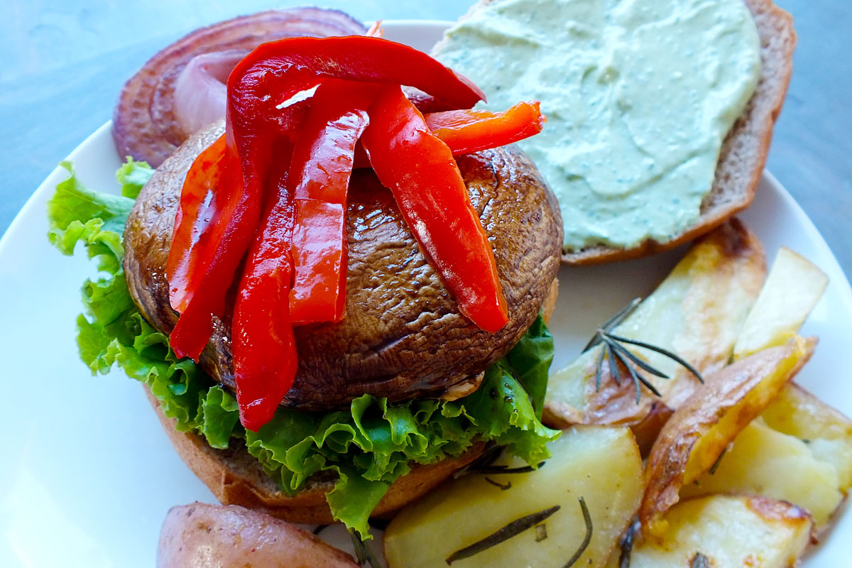 Grilled Portobello Mushroom Burgers