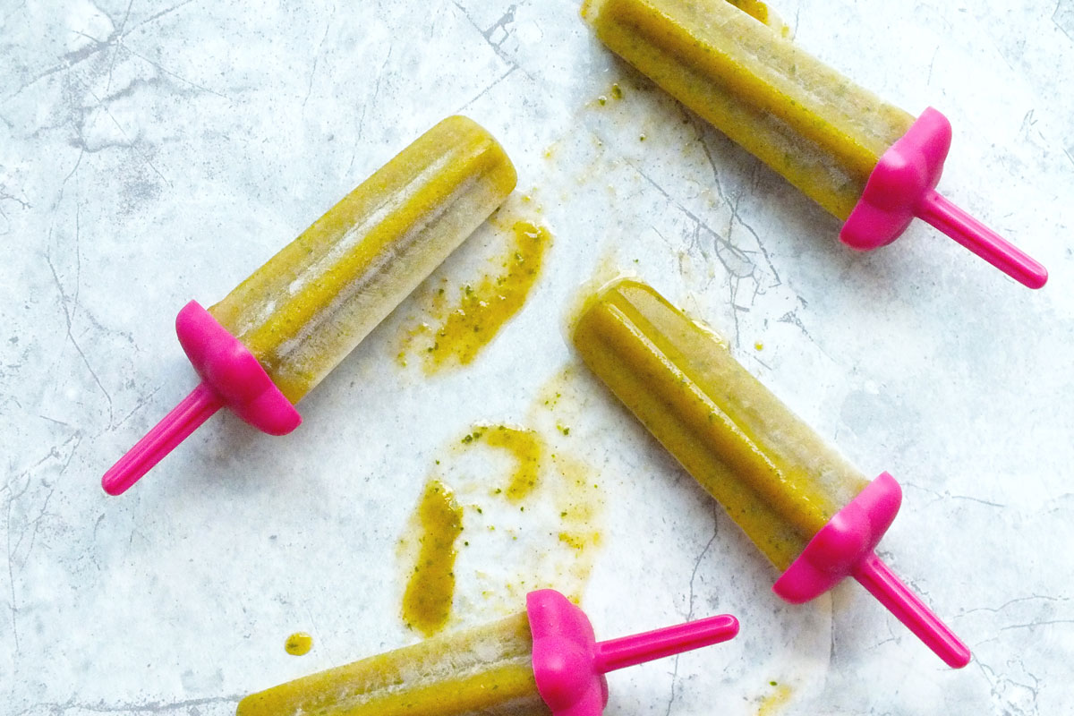 Spicy Mango Cucumber Ice Pops