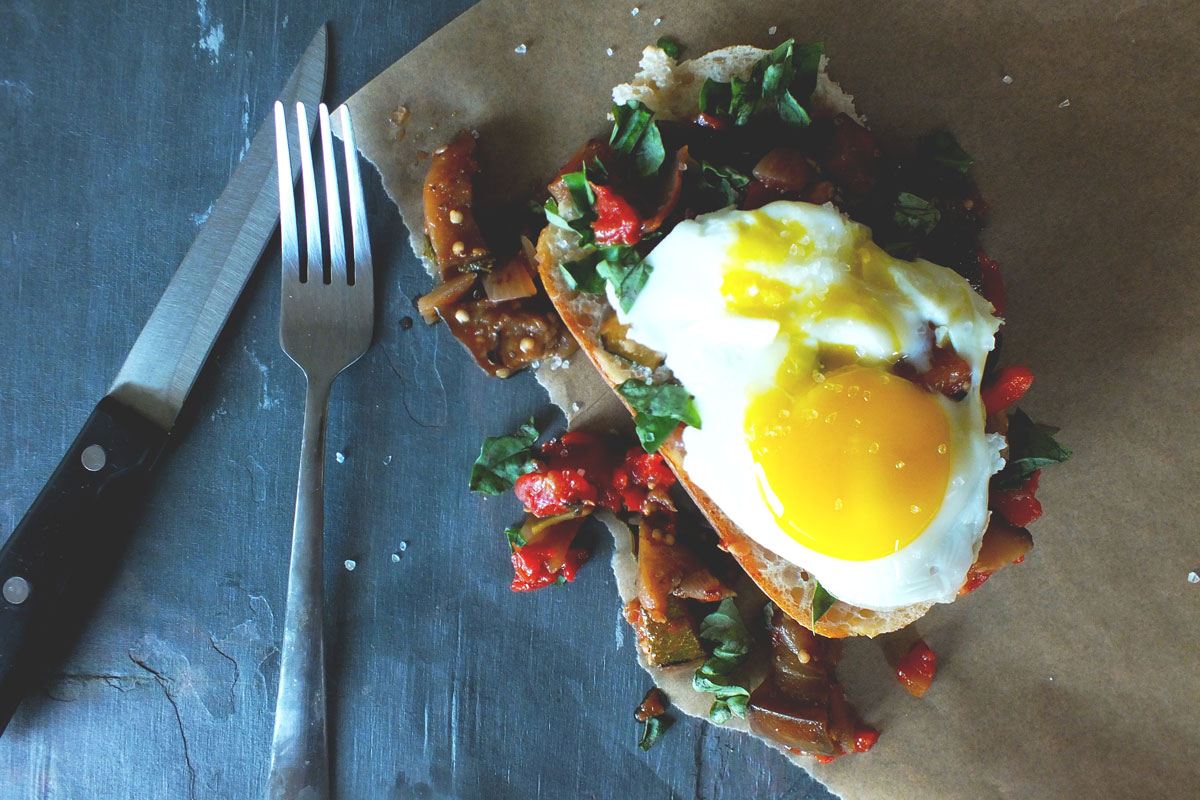 Ratatouille Toasts