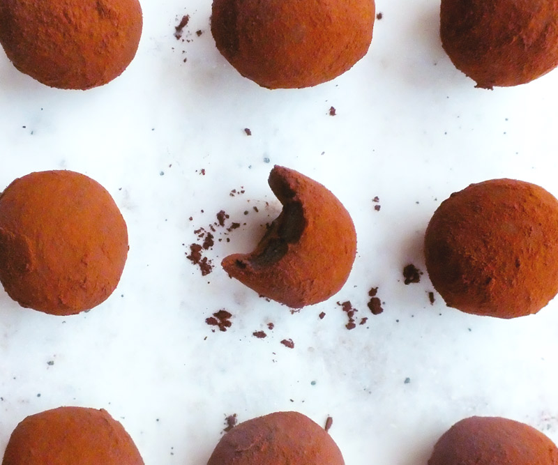 Cocoa Mint Truffles