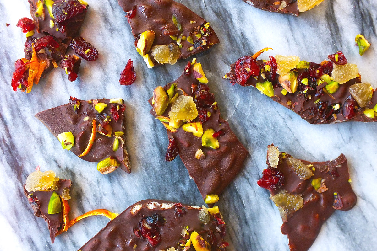 Dark Chocolate Holiday Bark