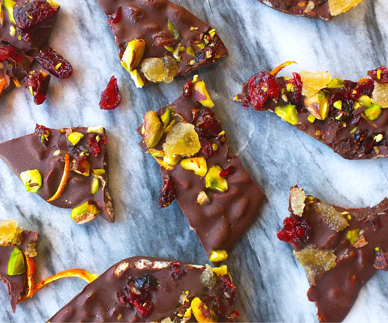 Dark Chocolate Holiday Bark