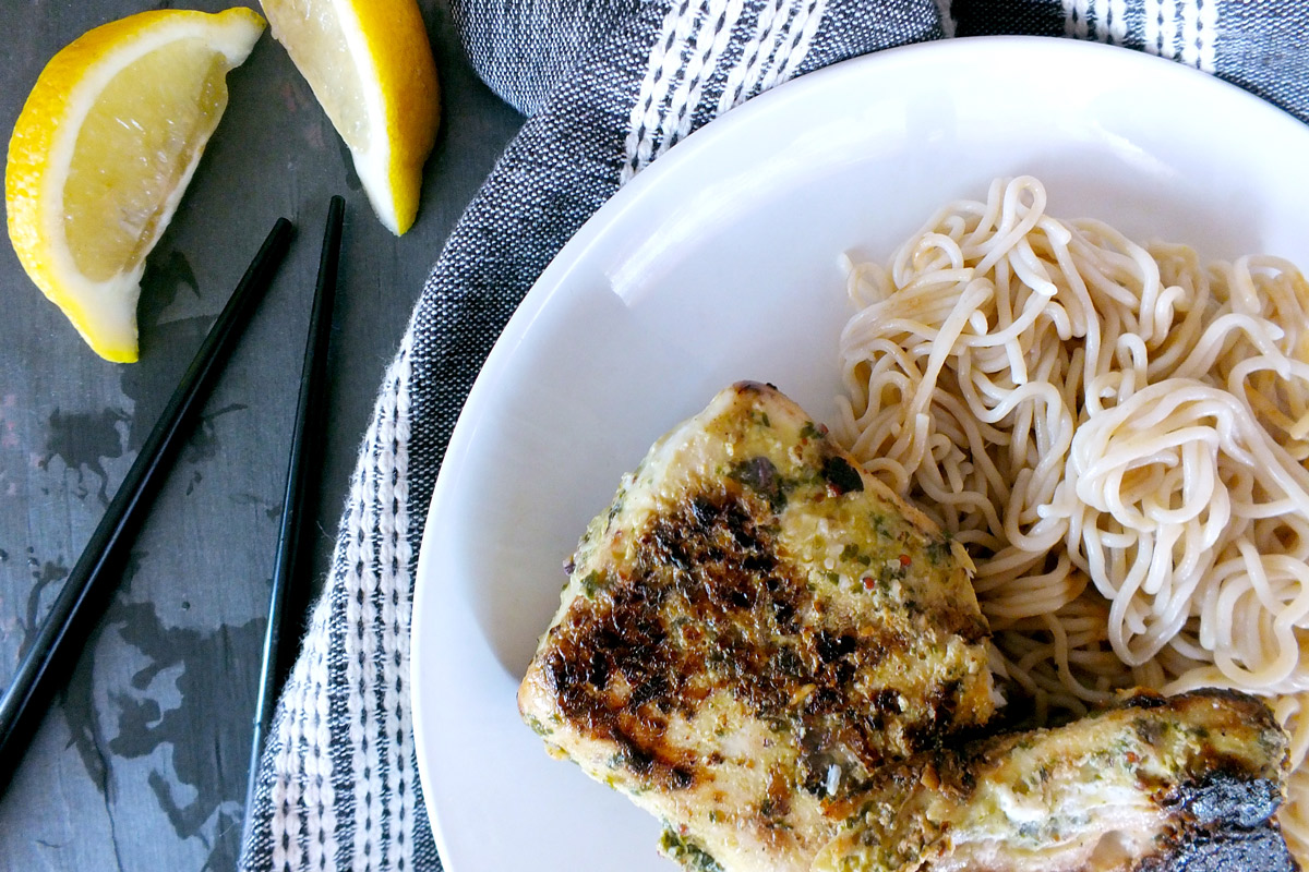 Shiso Pesto-Marinated Opakapaka