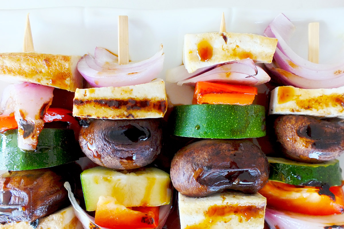 Teppanyaki Veggie & Tofu Skewers