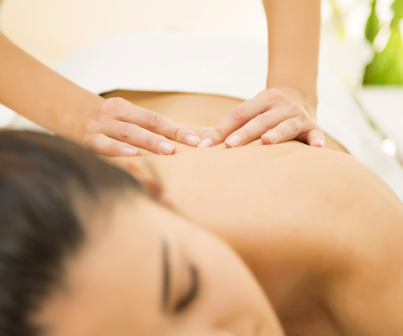 woman getting a massage