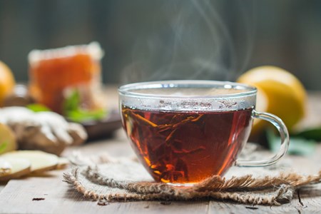 If you do get sick with the flu, stay well rested and well hydrated. Drink to better health with a warm cup of tea made with ginger and lemon.
