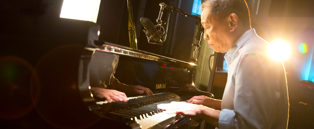 Man playing the piano