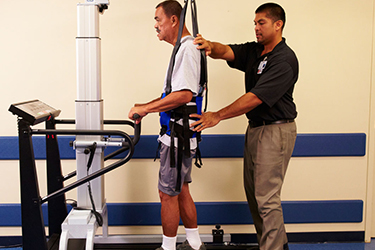 patient getting physical therapy