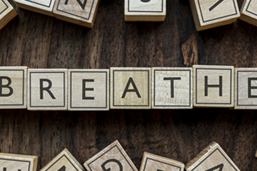 Image of the word breathe