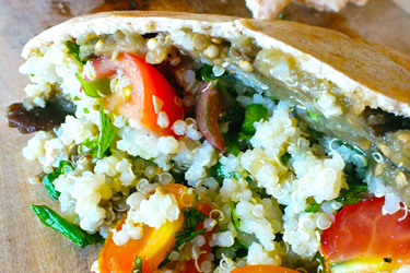 Greek tabbouleh pita pocket