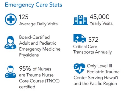 Kapiolani Emergency Department Statistics